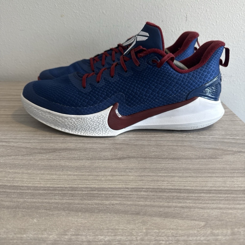 Nike Mamba Focus Men's Athletic Shoes Size 12 AJ5899-400 Low Top Blue Red White